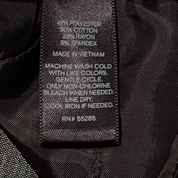 EXPRESS GRAY Black Trim Editor DRESS PANTS SZ 0 - Picture 10 of 10